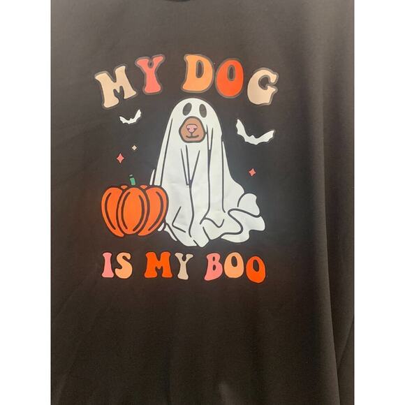 MY DOG IS MY BOO Sweatshirt SZ M - Picture 2 of 3